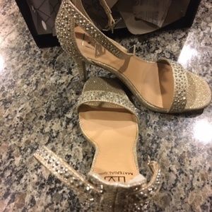 Material Girl Silver Dress Sandals